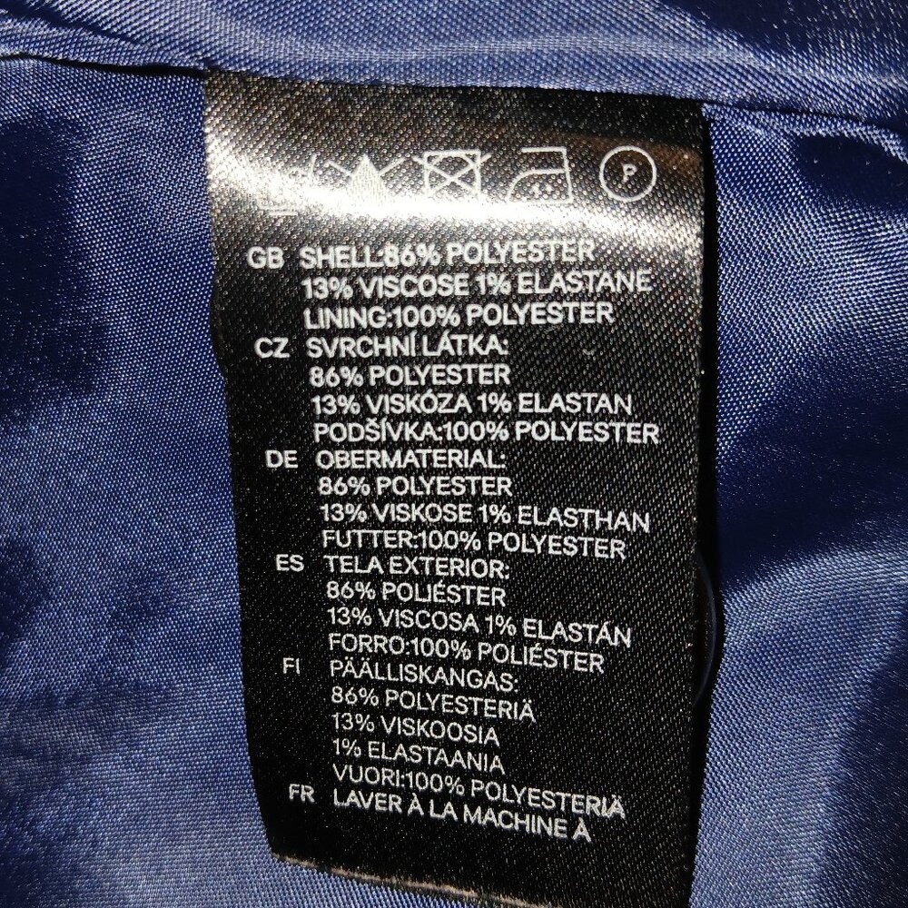 Buy 2 for $35 - Identical H & M Tailored Long Jackets (Dark Gray & Navy) - Picture 7 of 7